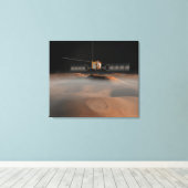 Artists Konzept von Mars Express Raumfahrzeugen Leinwanddruck (Insitu (Holzboden))