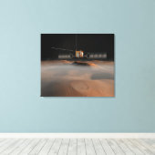 Artists Konzept von Mars Express Raumfahrzeugen Leinwanddruck (Insitu (Holzboden))