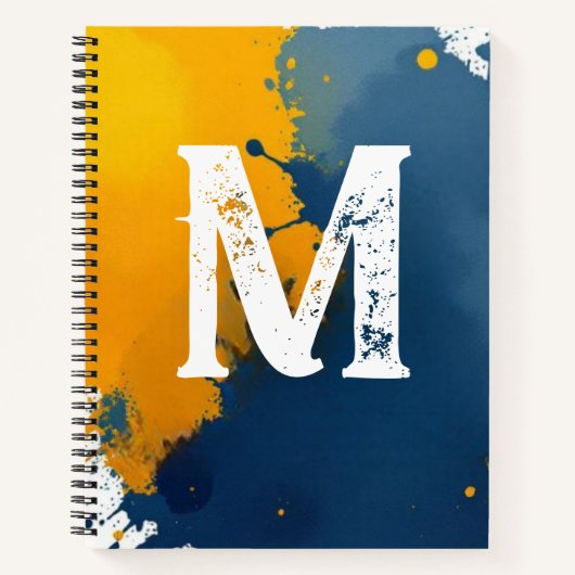 Artist's Paint Splatter Notebook Notizblock (Vorderseite)