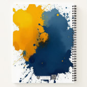 Artist's Paint Splatter Notebook Notizblock (Rückseite)
