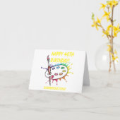 Artist's Palette 40. Geburtstagkarte Karte (Gelbe Blume)