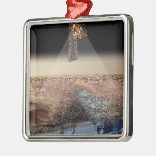 Artist's View of Odyssey Detection Ice Silbernes Ornament (Links)