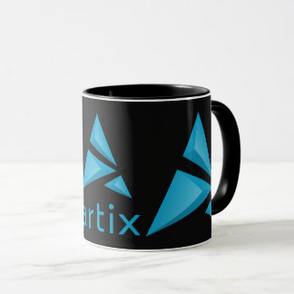 Artix doppeltes Logo mit Markennamedunkelheit Tasse