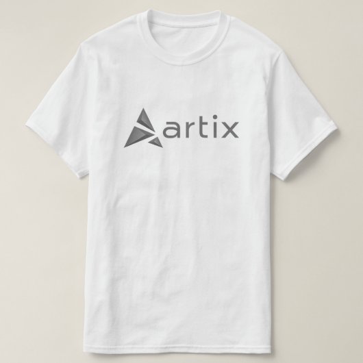 Artix greyscale Logomarke auf Kasten T-Shirt (Design vorne)