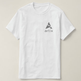 Artix greyscale Logomarke verlassen auf Kasten T - T-Shirt