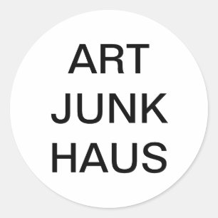 ARTJUNKHAUS Jeff Hankamer Artjunkhaus Slash-Art Runder Aufkleber