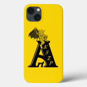 ArtKSZP Logo schwarz gelb Design iPhone 13 Hülle