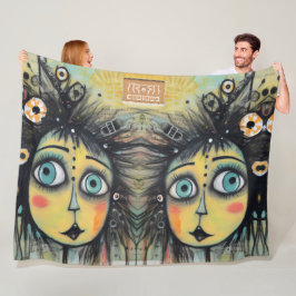 ArtLady 12 Bezaubernd und bedrückt Fleecedecke