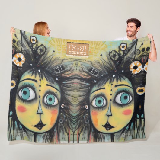 ArtLady 12 Bezaubernd und bedrückt Fleecedecke (Beispiel)