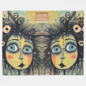 ArtLady 12 Bezaubernd und bedrückt Fleecedecke (Vorderseite (Horizontal))