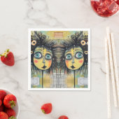 ArtLady 12 Bezaubernd und bedrückt Serviette (Beispiel)