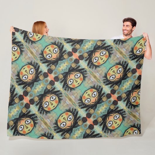 ArtLady 14 Bezaubernd und bedrückt Fleecedecke (Beispiel)