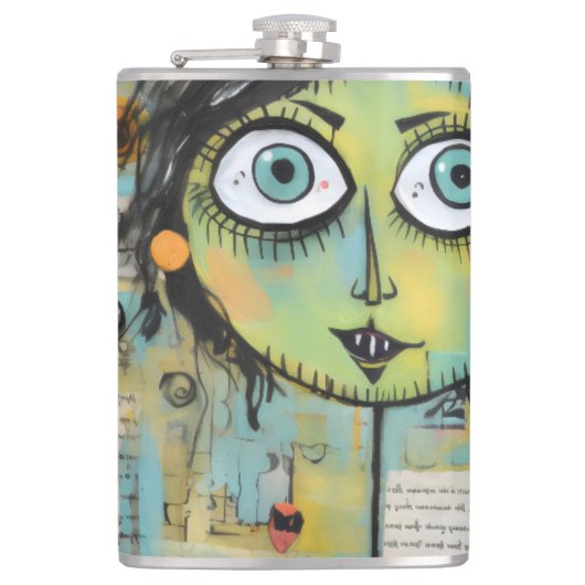 ArtLady 15 Bezaubernd und bedrückt Flachmann (Vorderseite)