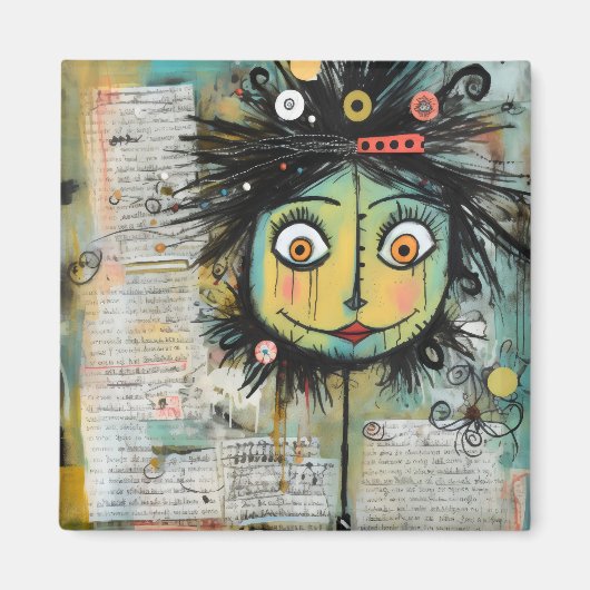ArtLady 16 Bezaubernd und bedrückt Magnet (Vorne)