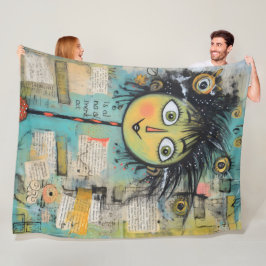 ArtLady 17 Bezaubernd und bedrückt Fleecedecke