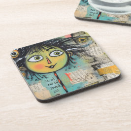 ArtLady 17 Bezaubernd und bedrückt Getränkeuntersetzer