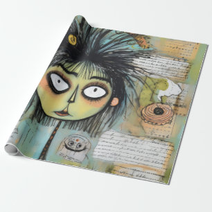 ArtLady 18 Bezaubernd und bedrückt Geschenkpapier