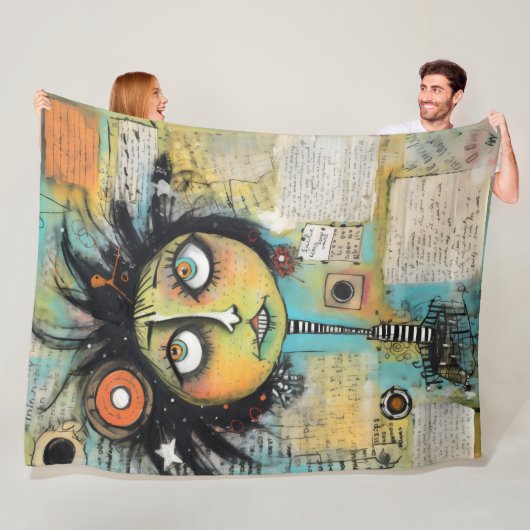 ArtLady 19 Bezaubernd und bedrückt Fleecedecke (Beispiel)