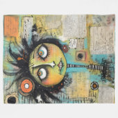 ArtLady 19 Bezaubernd und bedrückt Fleecedecke (Vorderseite (Horizontal))