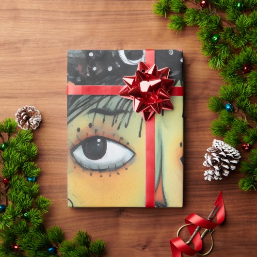 ArtLady 1 Bezaubernd und bekümmert Geschenkpapier (Feiertagsgeschenk)