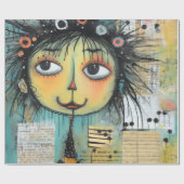 ArtLady 1 Bezaubernd und bekümmert Geschenkpapier (Flach)