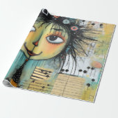 ArtLady 1 Bezaubernd und bekümmert Geschenkpapier (Ungerollt)