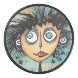 ArtLady 21 Bezaubernd und bedrückt Eishockey Puck