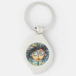ArtLady 21 Bezaubernd und bedrückt Schlüsselanhänger