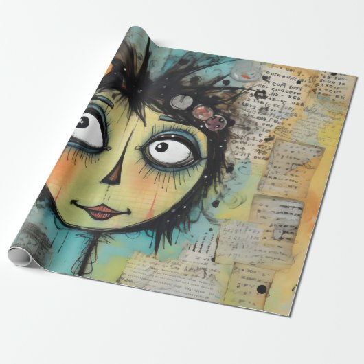 ArtLady 22 Bezaubernd und bedrückt Geschenkpapier (Ungerollt)