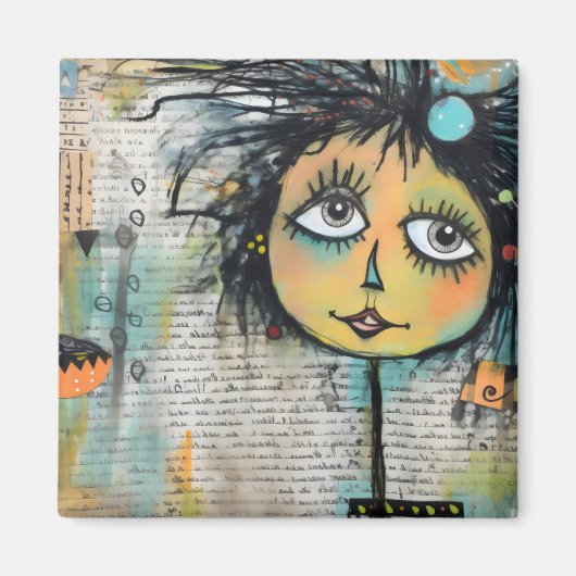 ArtLady 25 Bezaubernd und bedrückt Magnet (Vorne)