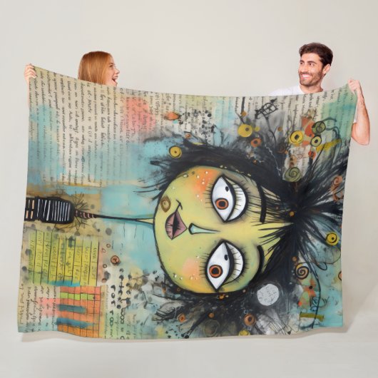 ArtLady 26 Bezaubernd und bedrückt Fleecedecke (Beispiel)
