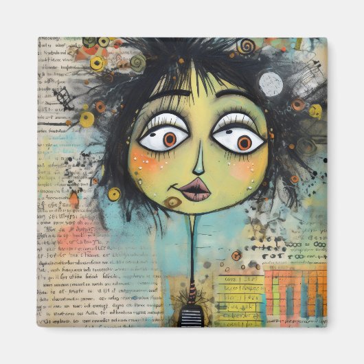 ArtLady 26 Bezaubernd und bedrückt Magnet (Vorne)