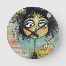 ArtLady 26 Bezaubernd und bedrückt Runde Wanduhr