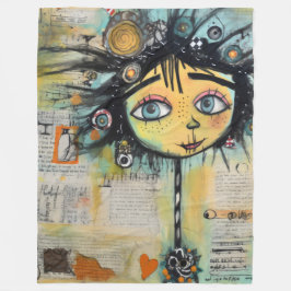 ArtLady 28 Bezaubernd und bedrückt Fleecedecke