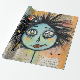 ArtLady 2 Bezaubernd und bekümmert Geschenkpapier