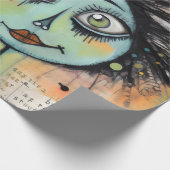 ArtLady 2 Bezaubernd und bekümmert Geschenkpapier (Ecke)