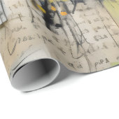 ArtLady 2 Bezaubernd und bekümmert Geschenkpapier (Rolleneckpunkt)