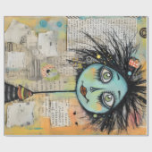 ArtLady 2 Bezaubernd und bekümmert Geschenkpapier (Flach)