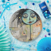 ArtLady 2 Bezaubernd und bekümmert Pappteller (Party)