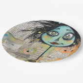 ArtLady 2 Bezaubernd und bekümmert Pappteller (Schrägansicht)