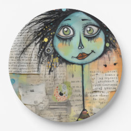 ArtLady 2 Bezaubernd und bekümmert Pappteller
