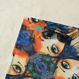 ArtLady 31 Bezaubernd und bedrückt Strandtuch