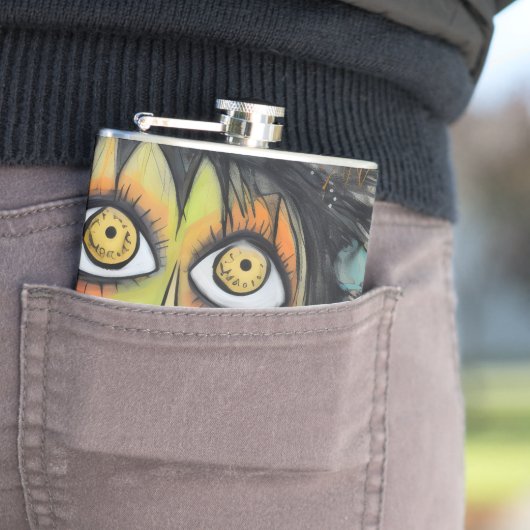 ArtLady 3 Bezaubernd und bekümmert Flachmann (Beispiel)