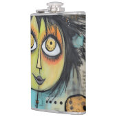 ArtLady 3 Bezaubernd und bekümmert Flachmann (Links)