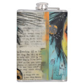 ArtLady 3 Bezaubernd und bekümmert Flachmann (Rückseite)