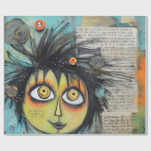 ArtLady 3 Bezaubernd und bekümmert Geschenkpapier (Flach)