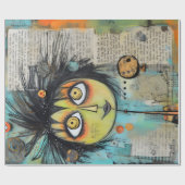 ArtLady 3 Bezaubernd und bekümmert Geschenkpapier (Flach)