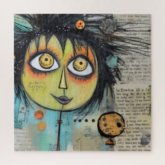 ArtLady 3 Bezaubernd und bekümmert Puzzle (Vertikal)