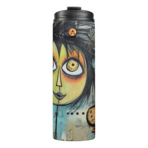 ArtLady 3 Charmant und bedrängt Thermosbecher