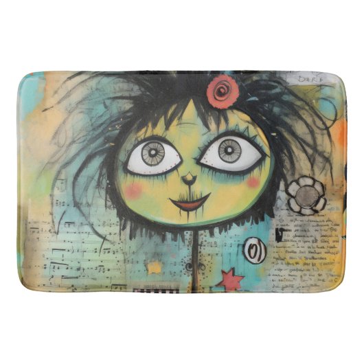 ArtLady 4 Bezaubernd und bekümmert Badematte (Vorderseite)